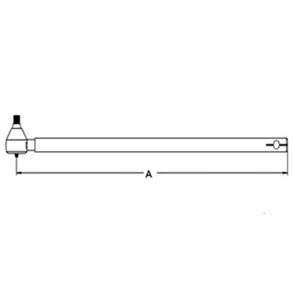 Aftermarket Fits Ford Fits New Holland Tractor Tie Rod End 4100 4200 40.125" Long C5NN3307M - main